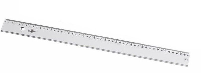 Regla plástico 211/50 cm.