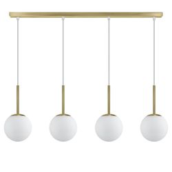 Regleta 4L.Portile Latón-Opal 4 X 40W E-14