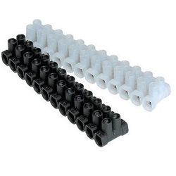 Regleta Conexión 4 mm negro R00401 SERM