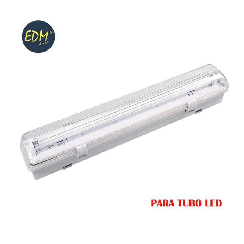 Regleta estanca para 1 tubo led de 9w (eq 1x18w) 65cm ip44 - edm