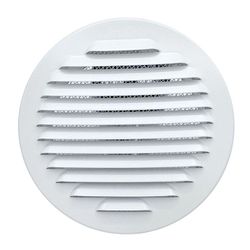 Rejilla Empotrar A Tubo 12 Cm Blanca