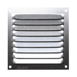 Rejilla Ventilacion Al 10X10 0.6Mm Plata