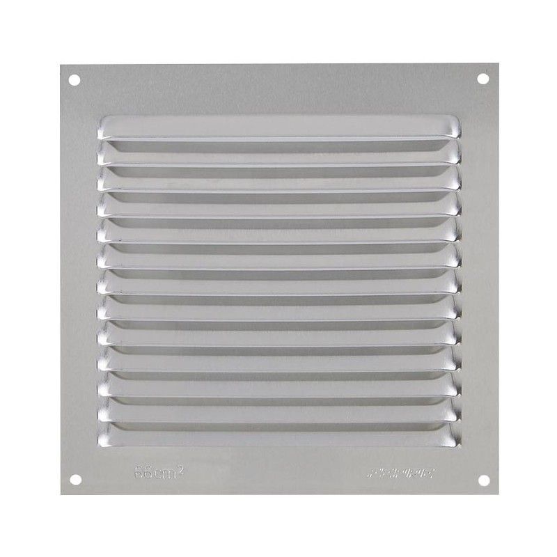 Rejilla Ventilacion Al 15X15 0.6Mm Plata