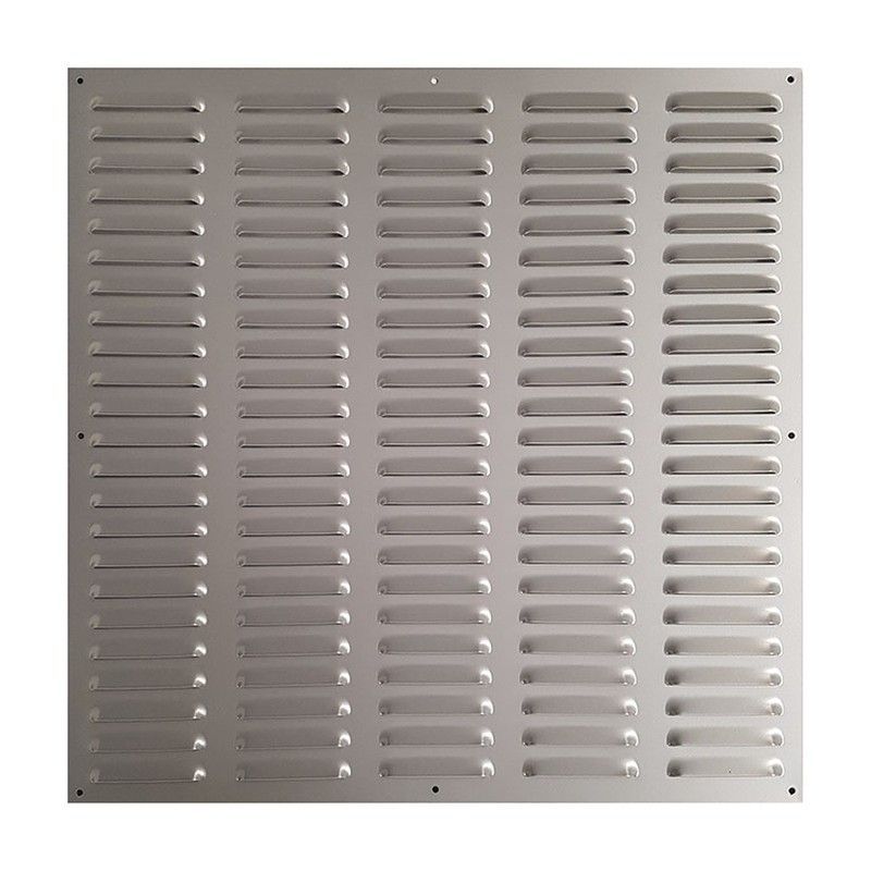 Rejilla ventilación. Rejilla Vent.Alum.C/Borde.1,2X40X40 Plat