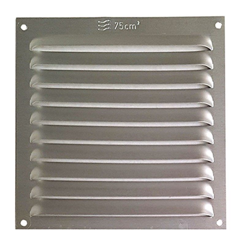 Rejilla ventilación. Rejilla Vent.Alum.S/Pest.15X15 Plat