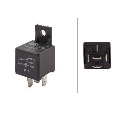 Relé, corriente de trabajo - 24V - 5polos - con soporte 4RD 933 332-061 HELLA