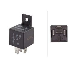 Relé, corriente de trabajo - 24V - 5polos - con soporte 4RD 933 332-411 HELLA