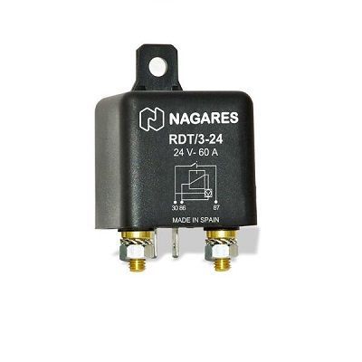 Relé Protección Descarga Batería. 60A. 24V. MR19 MAHLE