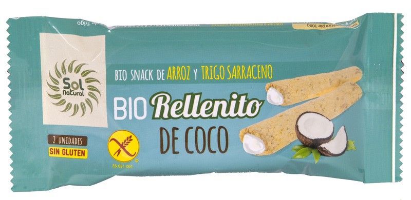 Rellenito De Coco Bio Sin Gluten 25 G