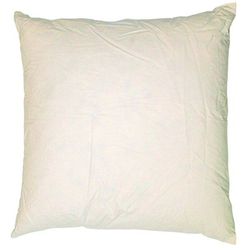 Relleno de plumón de algodón y plumas en blanco, 60 x 60 cm