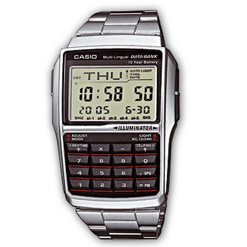 Reloj Casio Calculadora Acero DBC-32D