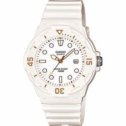 Reloj Casio de resina blanca y esfera blanca