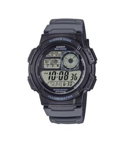 Reloj casio digital AE-1000 con hora universal en color azul
