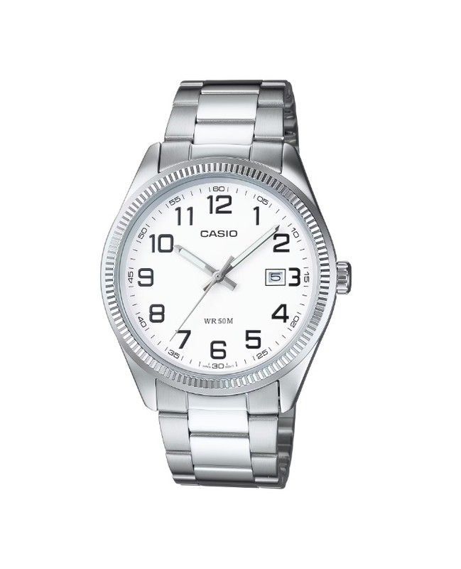 Reloj Casio esfera blanca MTP-1302PD