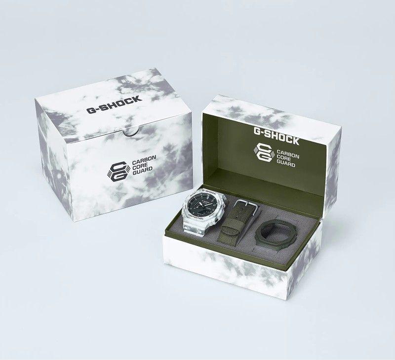 Reloj Casio g-shock blanco camuflaje y verde militar