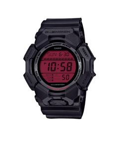 Reloj Casio G-Shock digital con alta luminosidad GD-010 con esfera Roja