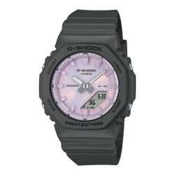 Reloj Casio G-Shock GMA-P2100 en color gris con esfera lila polarizado