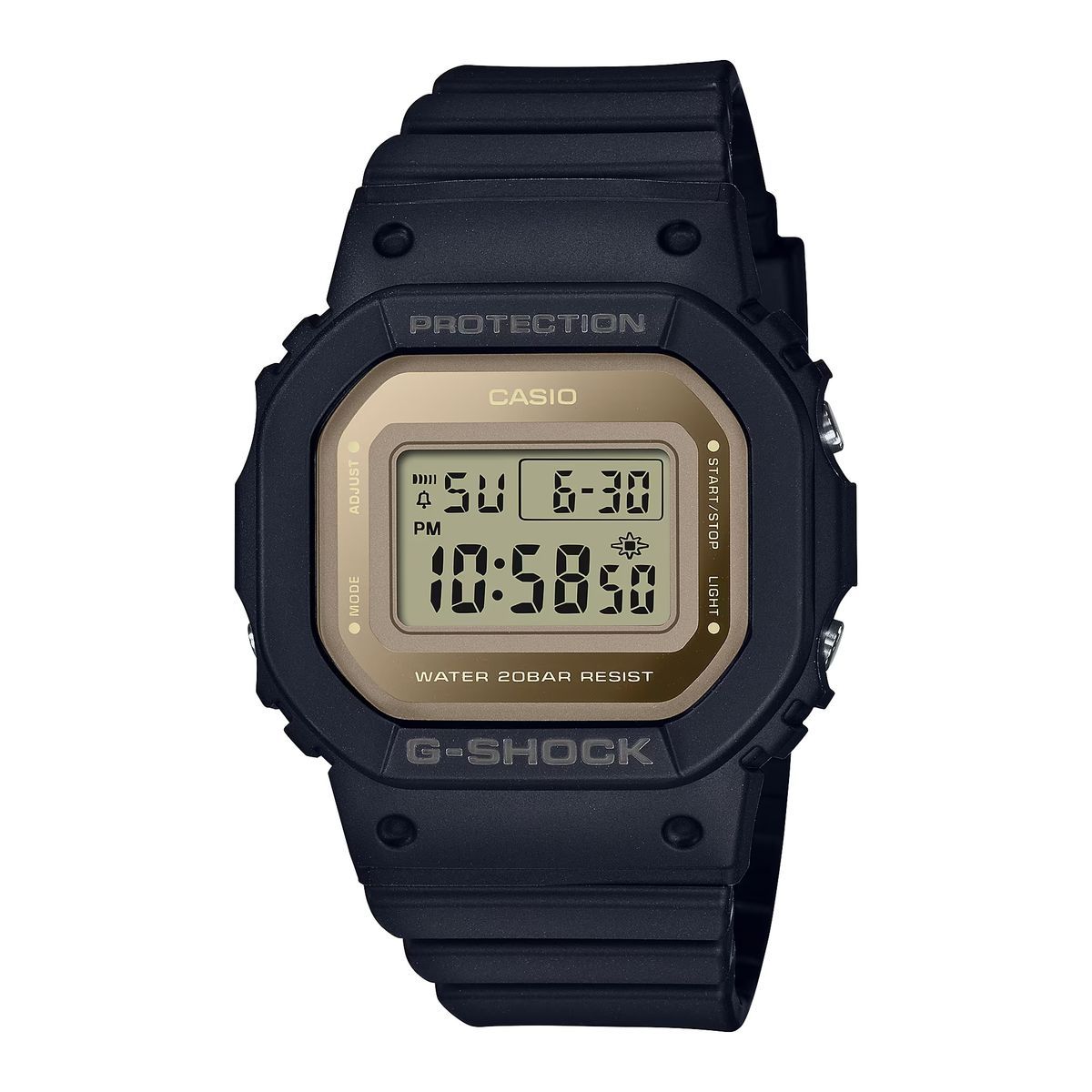 Reloj Casio G-Shock GMD-S5600 con esfera dorada