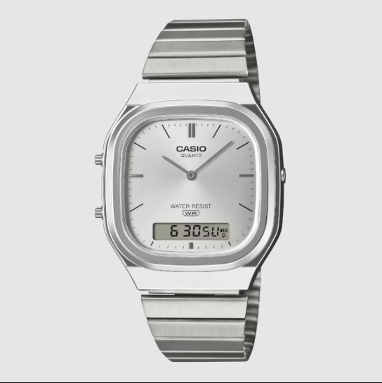 Reloj Casio Hombre AQ-240E-7A Acero Analógico-Digital