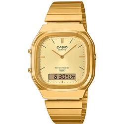 Reloj Casio Hombre AQ-240EG-9A Acero Dorado Analógico-Digital