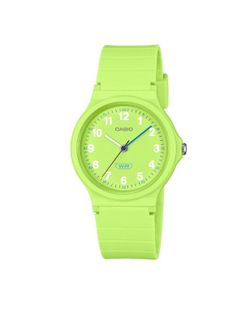 Reloj Casio LQ-24 color verde con detalles azules