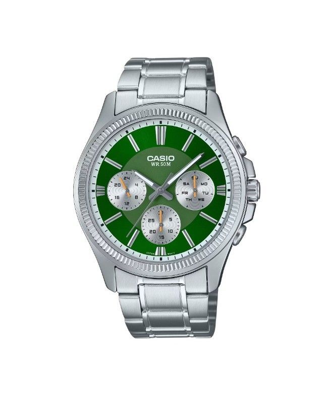 Reloj Casio Multifunción MTP-1375PD con esfera Verde
