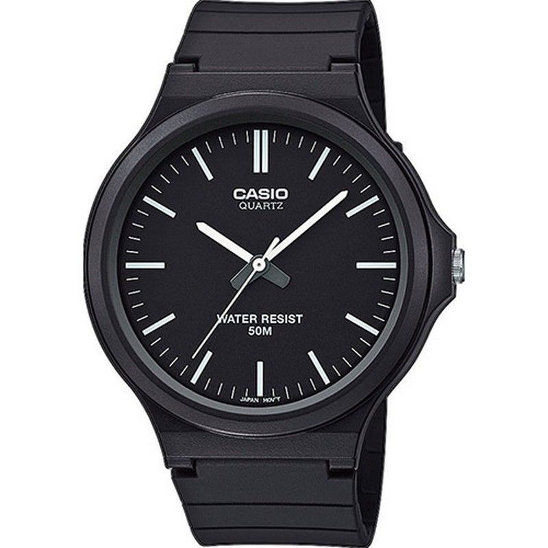 Reloj Casio MW-240 negro con esfera negra