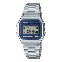 Reloj casio unisex digital plateado A168WA con esfera Marino