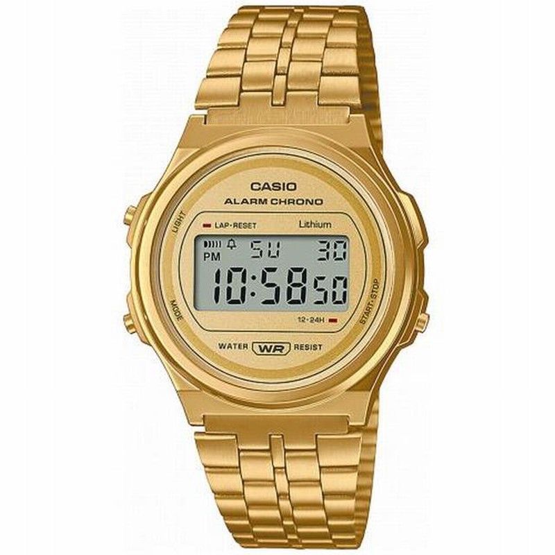 Reloj Casio Vintage redondo dorado