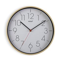 Reloj Cocina Blanco Acabado Madera 30 cm