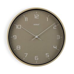 Reloj Cocina Gris Acabado Madera 30 cm