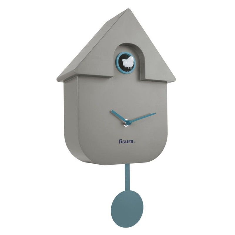 Reloj Cuco casita Gris Fisura