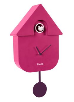 Reloj Cuco Casita Orquídea Fisura