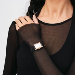 Reloj Daniel Wellington Bound Black Crocodile Rose Gold