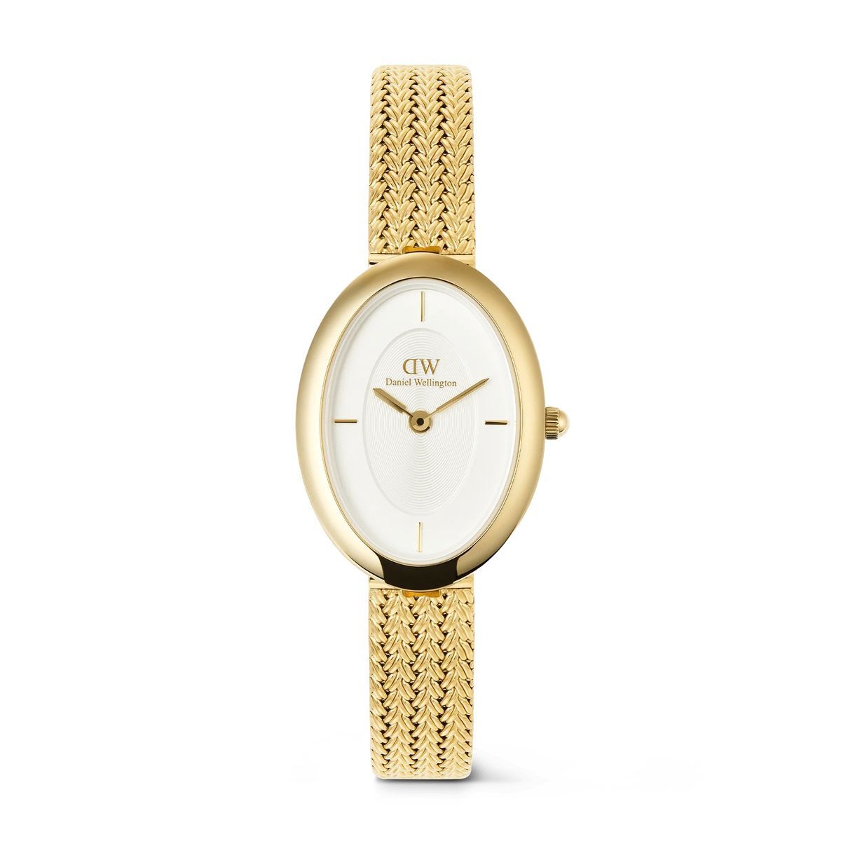Reloj Daniel Wellington Juliette Braided Mesh White Sunray Gold