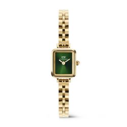 Reloj Daniel Wellington Quadro Mini Arch 3-link Emerald Sunray Gold