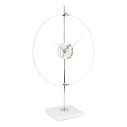 Reloj de mesa Unum de metacriltato plata, 40x17x63 cm