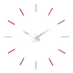 Reloj de pared adhesivo Aurea 200 MVN de metacrilato plata, Ø90/100 cm