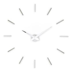 Reloj de pared adhesivo Aurea 200M de metacrilato plata, Ø90/100 cm