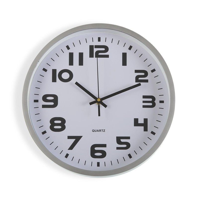 Reloj decorativo pared cocina acero grandes numeros