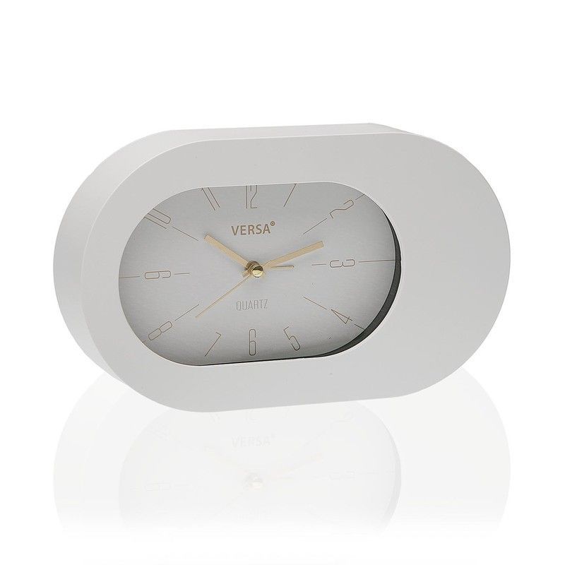 Reloj despertador blanco