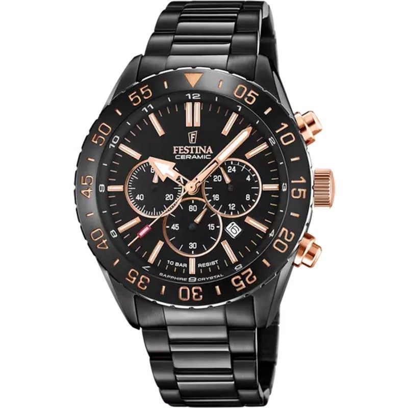 Reloj Festina Hombre F20577/1 Cerámica Acero Negro