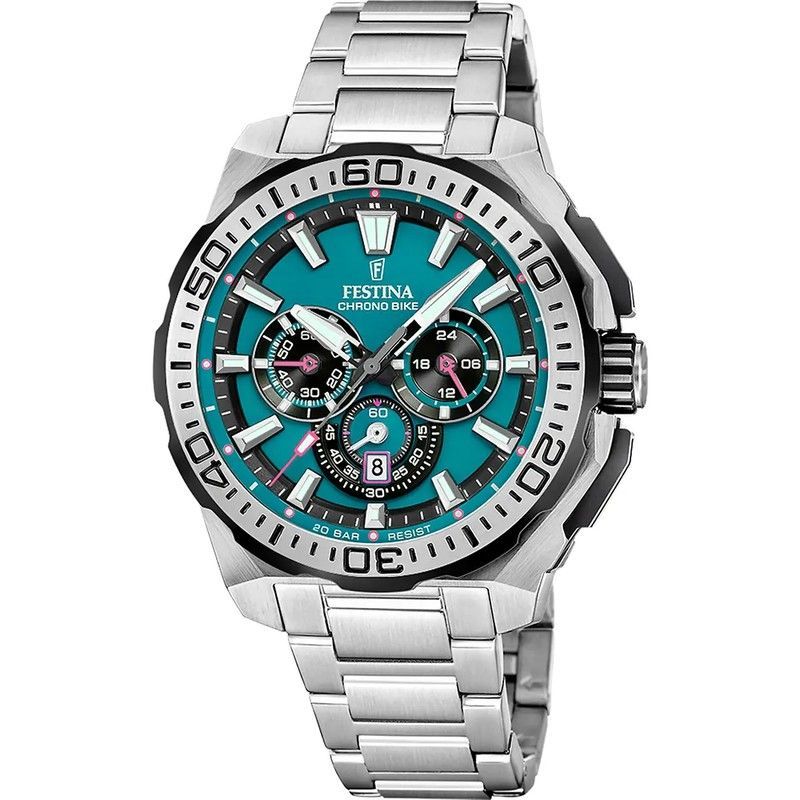 Reloj Festina Hombre F20724/6 Acero Chrono Bike Turquesa