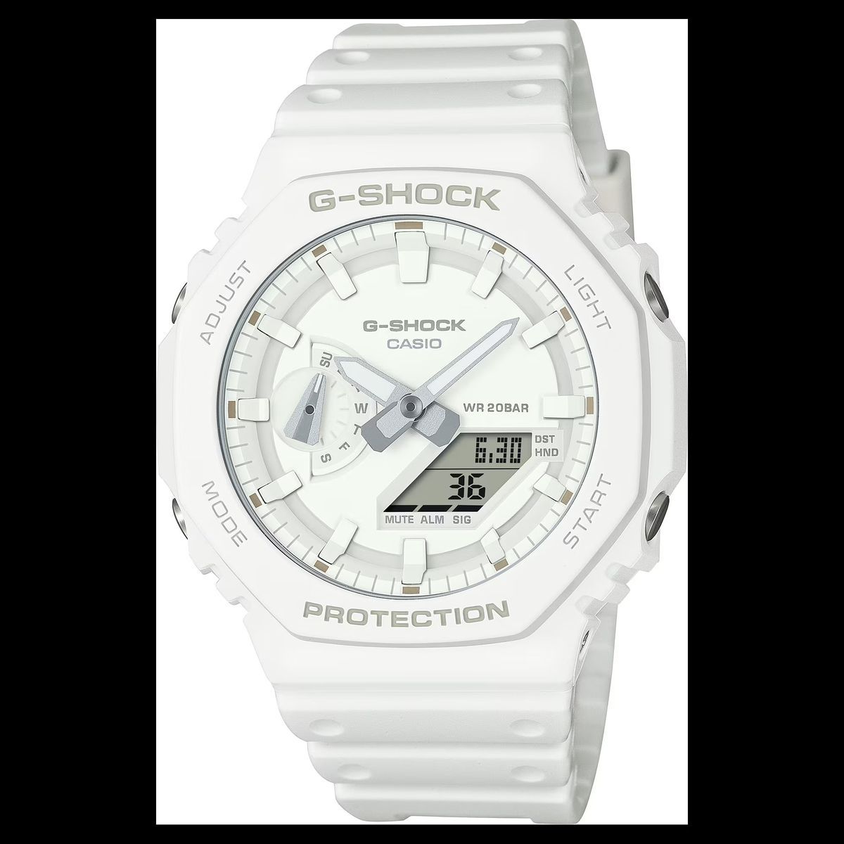 Reloj G-Shock Casio GA-2100-7A7 Sport Blanco