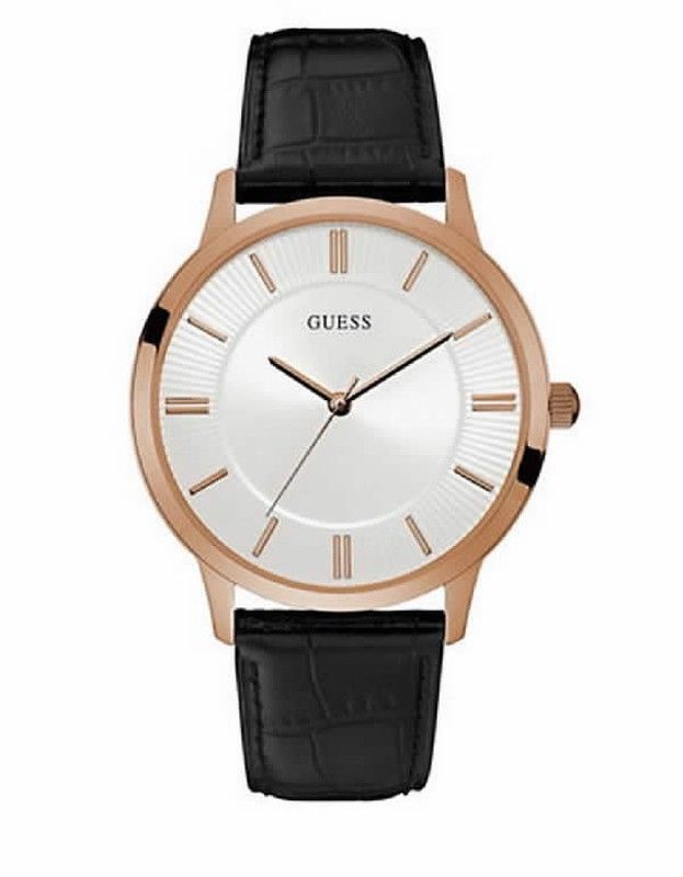 Reloj guess gents  hombre pvd- chapado  3 agujas piel