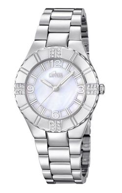 Reloj lotus de mujer en acero con esfera nacarada