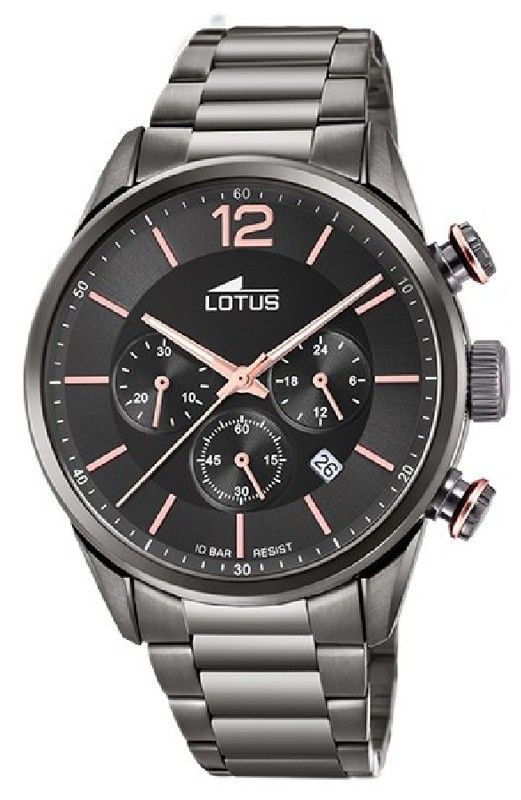 Reloj Lotus Hombre 18686/2 Acero Negro
