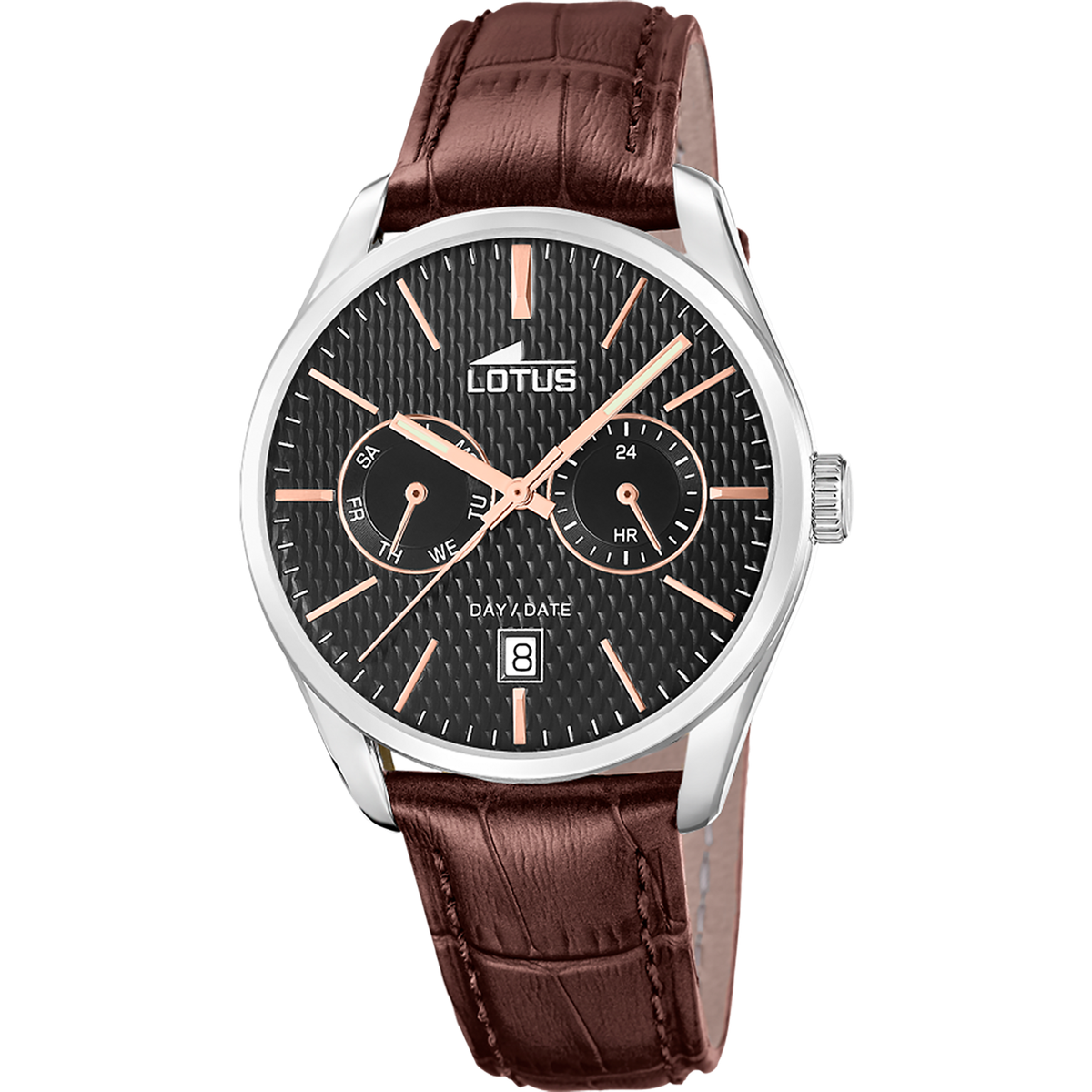 Reloj Lotus Hombre 19073/4 Piel Marrón Acero Analógico