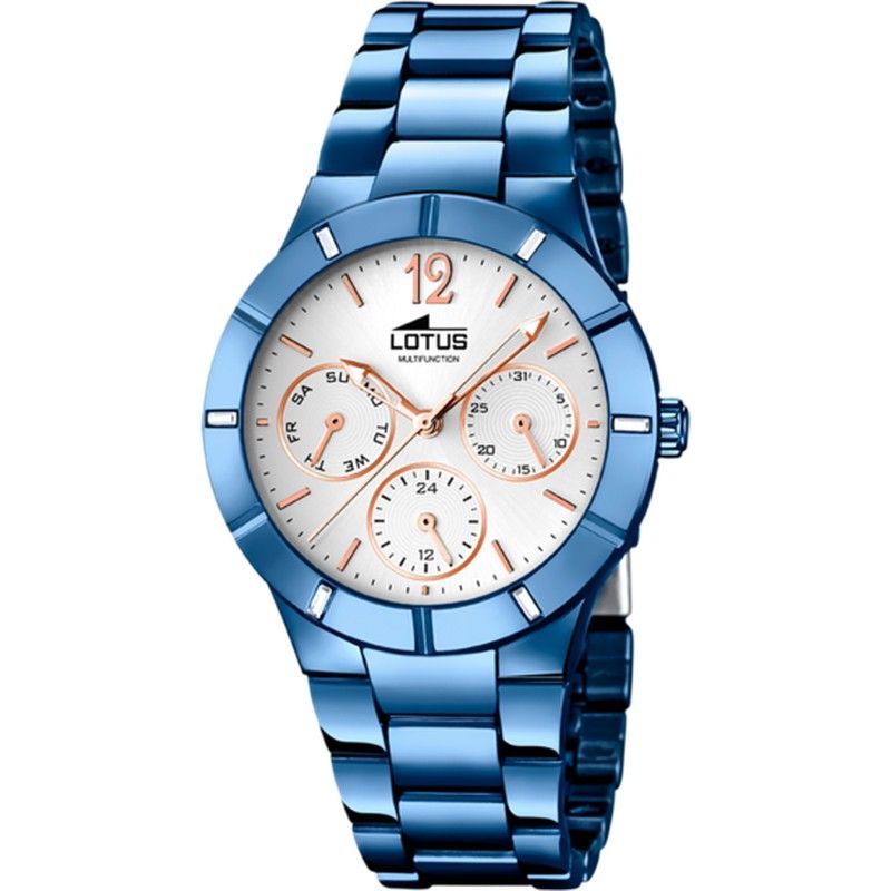 Reloj Lotus Mujer 18250/1 Acero Azul