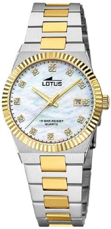 Reloj Lotus Mujer 18839/1 Bicolor Plateado Dorado